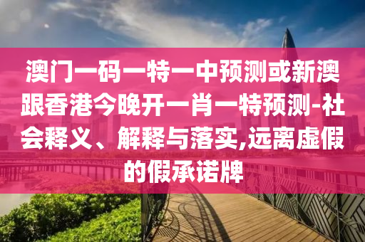 澳門一碼一特一中預測或新澳跟香港今晚開一肖一特預測-社會釋義、解釋與落實,遠離虛假的假承諾牌