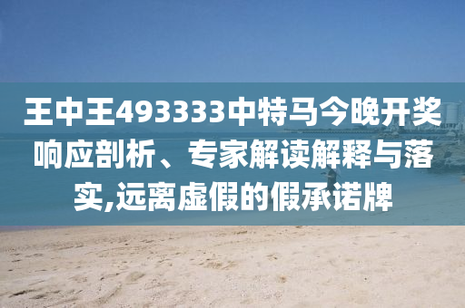 王中王493333中特馬今晚開獎(jiǎng)響應(yīng)剖析、專家解讀解釋與落實(shí),遠(yuǎn)離虛假的假承諾牌
